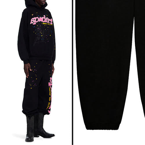 SP5DER BLACK P NK V2 SWEATPANT