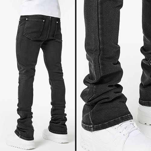 GUAPI IRON GREY PATCH DENIM