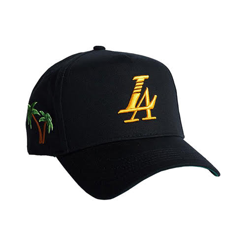 REFERENCE PARADISE LA SNAPBACK CAP BLACK YELLOW