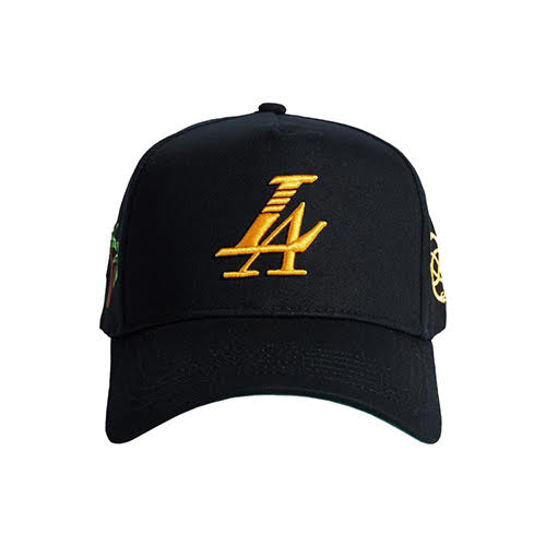 REFERENCE PARADISE LA SNAPBACK CAP BLACK YELLOW