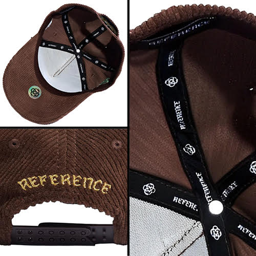 REFERENCE PARADISE LA CORDUROY SNAPBACK CAP BROWN