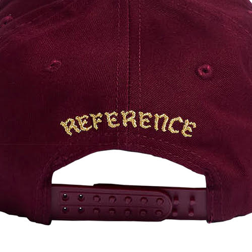 REFERENCE PARADISE LA SNAPBACK CAP BURGUNDY BLACK