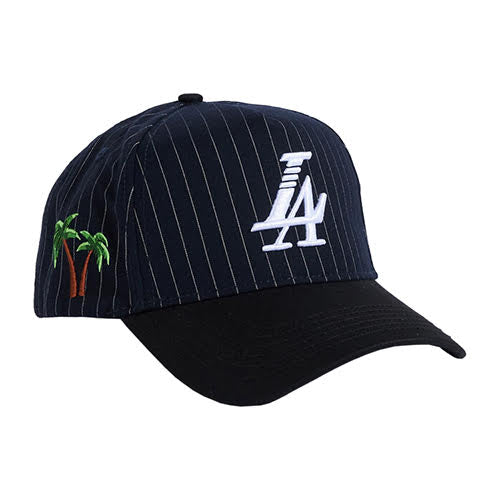 REFERENCE PARADISE LA SNAPBACK CAP NAVY PINSTRIPE
