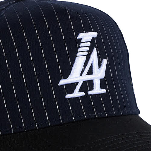 REFERENCE PARADISE LA SNAPBACK CAP NAVY PINSTRIPE