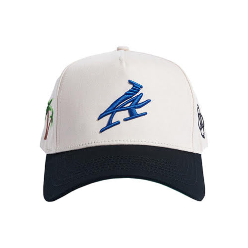 REFERENCE WAVY PARADISE LA SNAPBACK CAP CREAM BLACK