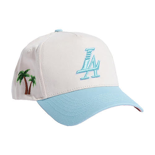 REFERENCE PARADISE LA SNAPBACK CAP CREAM TEAL