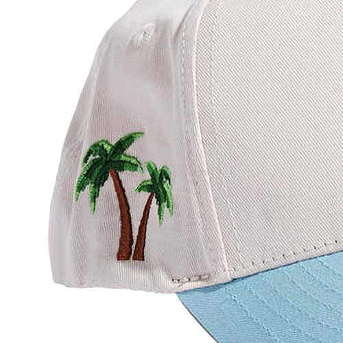 REFERENCE PARADISE LA SNAPBACK CAP CREAM TEAL