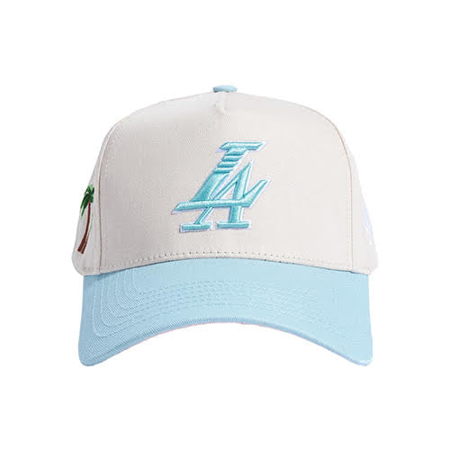 REFERENCE PARADISE LA SNAPBACK CAP CREAM TEAL