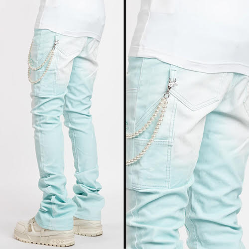 GUAPI VELVET TIFFANY CARPENTER STACKED DENIM