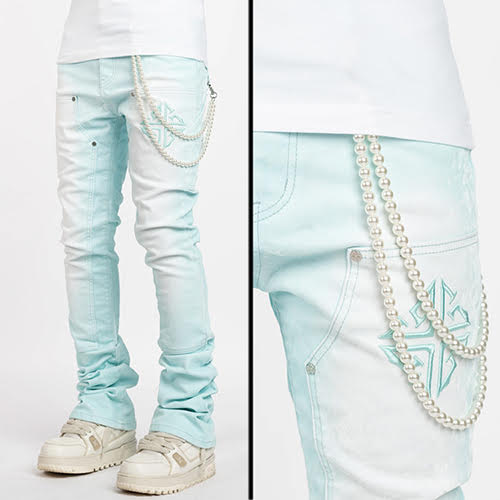 GUAPI VELVET TIFFANY CARPENTER STACKED DENIM