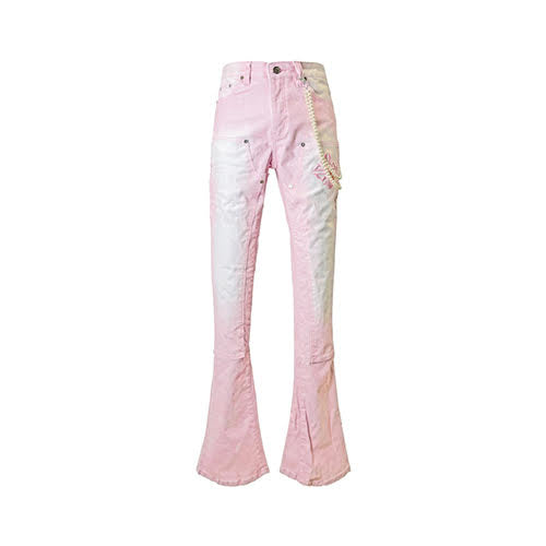 GUAPI VELVET PINK CARPENTER STACKED DENIM