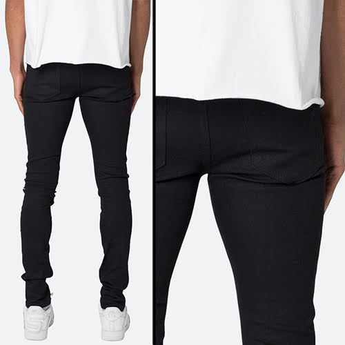 mnml X43 STRETCH SKINNY DENIM - MATTE BLACK