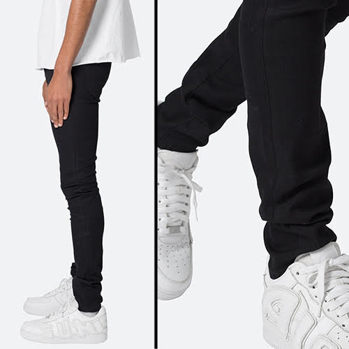 mnml X43 STRETCH SKINNY DENIM - MATTE BLACK