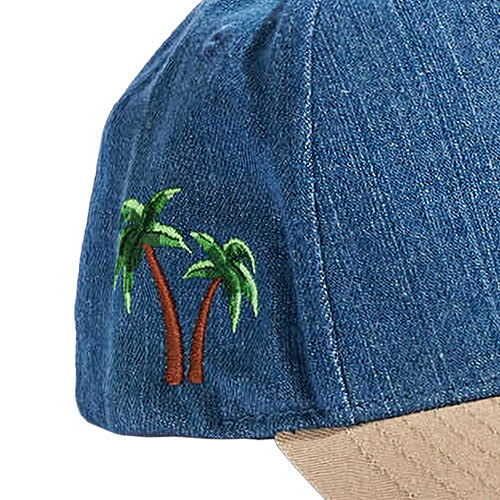 REFERENCE PARADISE LA SNAPBACK CAP DENIM TAN