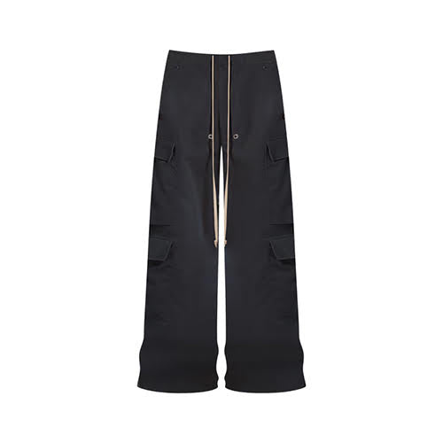 mnml RAVE DOUBLE CARGO PANTS - BLACK
