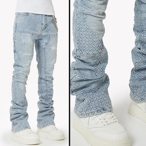 GUAPI AQUA BLUE STEEL PLATE CARPENTER DENIM