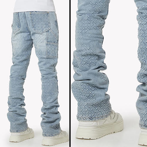 GUAPI AQUA BLUE STEEL PLATE CARPENTER DENIM