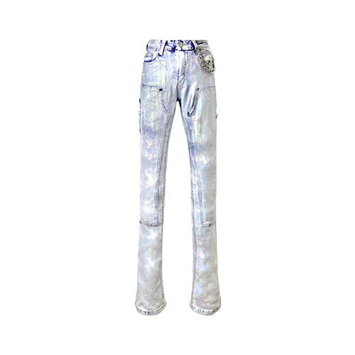 GUAPI STEEL BLUE PRISM STACKED DENIM