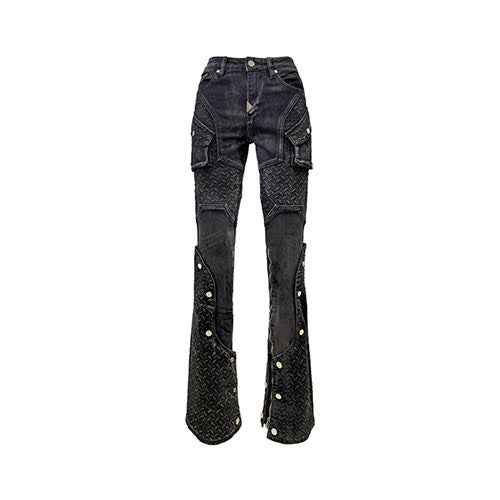 GUAPI VINTAGE BLACK STEEL PLATE DENIM