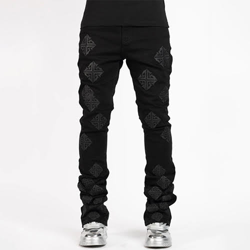 GUAPI ALL BLACK ICON STACKED DENIM
