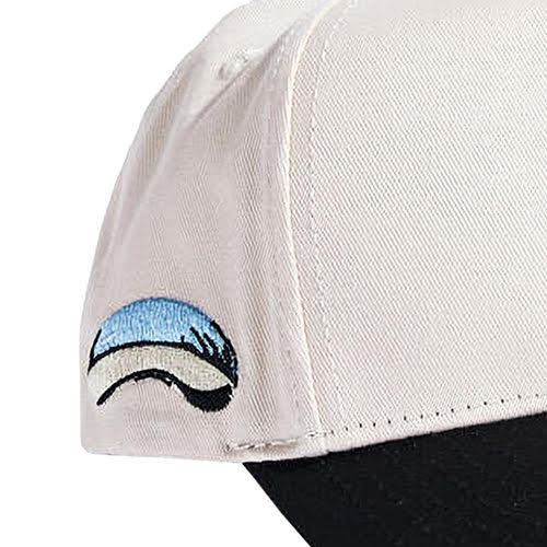 REFERENCE BULLSOX WAVY SNAPBACK CAP CREAM BLACK