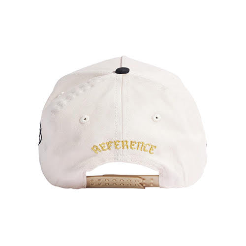 REFERENCE BULLSOX WAVY SNAPBACK CAP CREAM BLACK