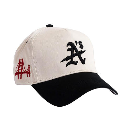 REFERENCE OAK SNAPBACK CAP CREAM BLK