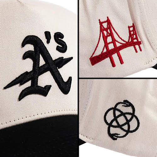 REFERENCE OAK SNAPBACK CAP CREAM BLK