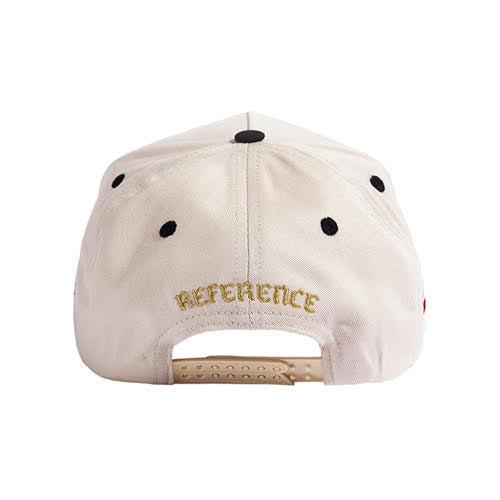 REFERENCE OAK SNAPBACK CAP CREAM BLK