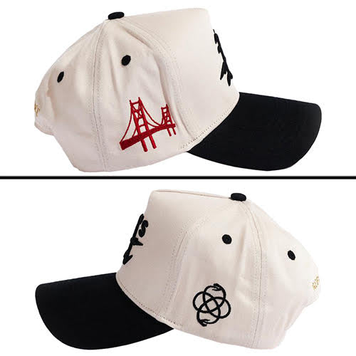 REFERENCE OAK SNAPBACK CAP CREAM BLK