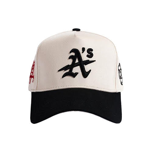 REFERENCE OAK SNAPBACK CAP CREAM BLK