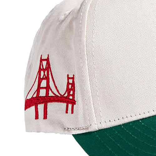 REFERENCE OAK WAVY SNAPBACK CAP CREAM GREEN