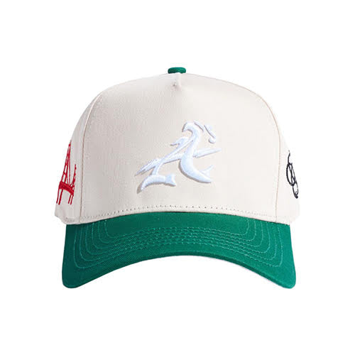 REFERENCE OAK WAVY SNAPBACK CAP CREAM GREEN