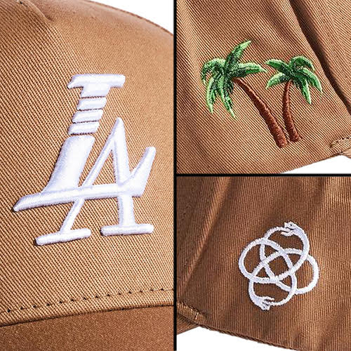 REFERENCE PARADISE LA SNAPBACK CAP BEIGE