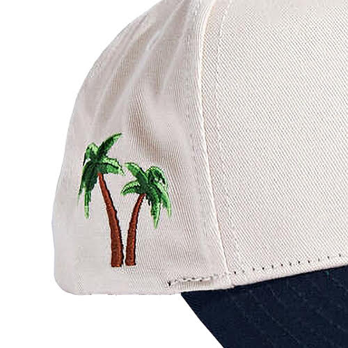 REFERENCE PARADISE LA SNAPBACK CAP CREAM NAVY GOLD