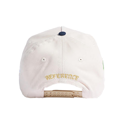 REFERENCE PARADISE LA SNAPBACK CAP CREAM NAVY GOLD