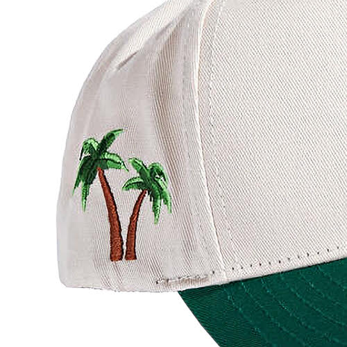 REFERENCE PARADISE LA SNAPBACK CAP CREAM GREEN GOLD