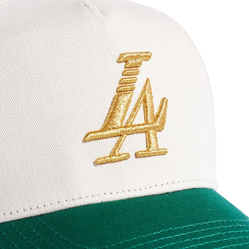 REFERENCE PARADISE LA SNAPBACK CAP CREAM GREEN GOLD