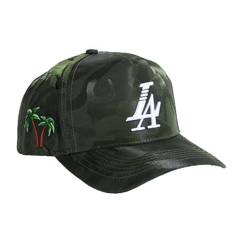 REFERENCE PARADISE LA SNAPBACK CAP GREEN CAMO