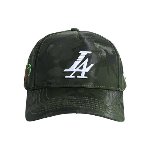 REFERENCE PARADISE LA SNAPBACK CAP GREEN CAMO