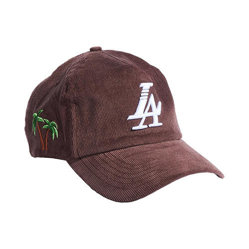 REFERENCE PARADISE LA CORDUROY UNSTRUCTURED CAP BROWN