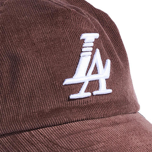 REFERENCE PARADISE LA CORDUROY UNSTRUCTURED CAP BROWN