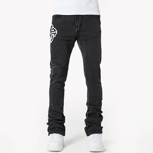 GUAPI IRON GREY PATCH DENIM