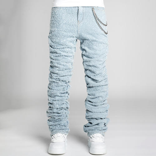 GUAPI SKY BLUE SUPER STACKED DENIM