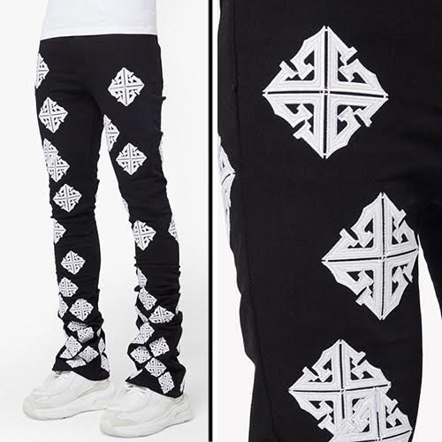 GUAPI GHOST ICON STACKED DENIM