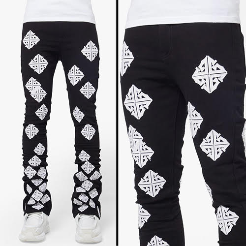 GUAPI GHOST ICON STACKED DENIM