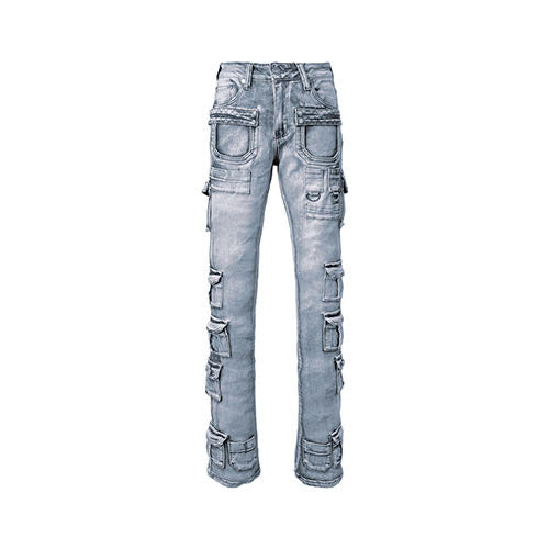 GUAPI POWDER BLUE TACTICAL STACKED DENIM