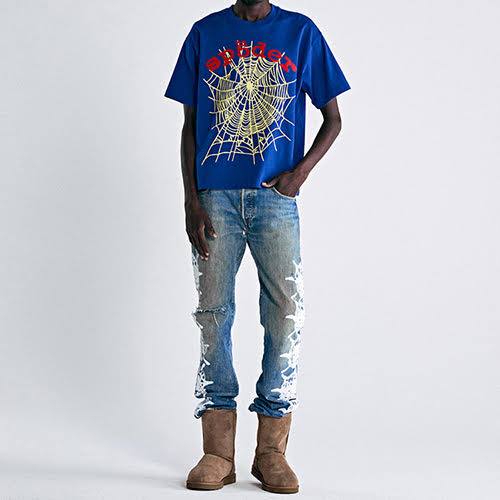 SP5DER NAVY LEGACY LOGO HW TEE