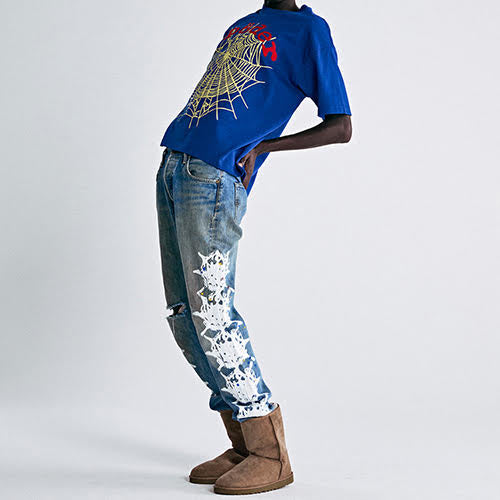 SP5DER NAVY LEGACY LOGO HW TEE