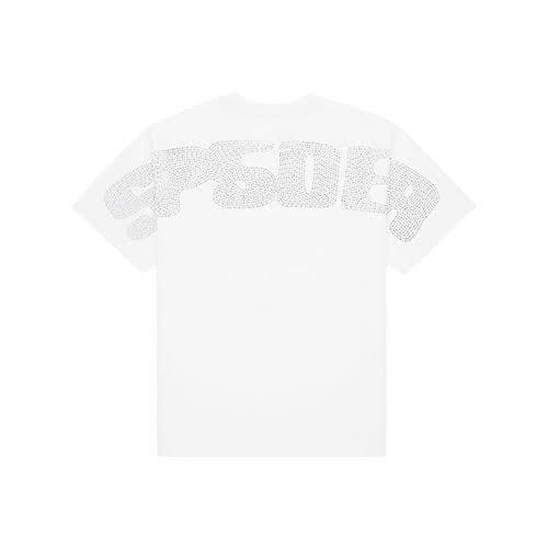 SP5DER RHINESTONE SILK TEE